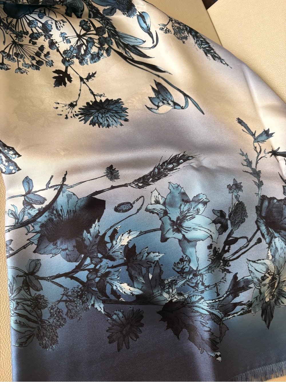 Christian Dior Floral 140 Giant Silk Scarf - Picture 6 of 10
